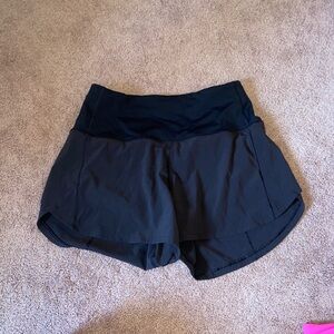 Lululemon Athletica Black Speed Up Shorts